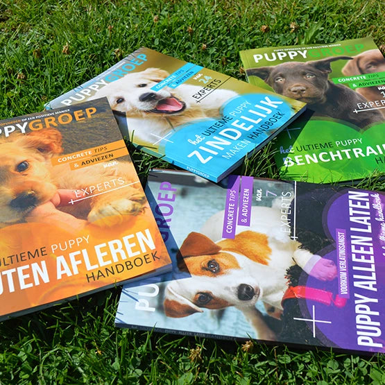 4 fysieke puppy boeken (complete set)